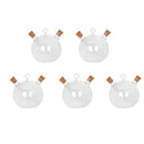 5pcs 2 Outlets Double Wall Glass Olive Oil Jar Vinegar Dispensing Bottle Pot