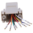 RS232 DB9 Female to RJ45 Female F/F Modular Adapter Connector