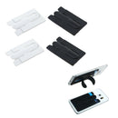 4 Pcs 2 in 1 Silicone Phone Adhesive Holder Credit Card Pouch Stand