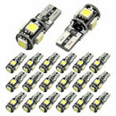 6x T10 LED Bulb Canbus Error Free White 6000K W5W 194 Car Wedge Dome Map Light.