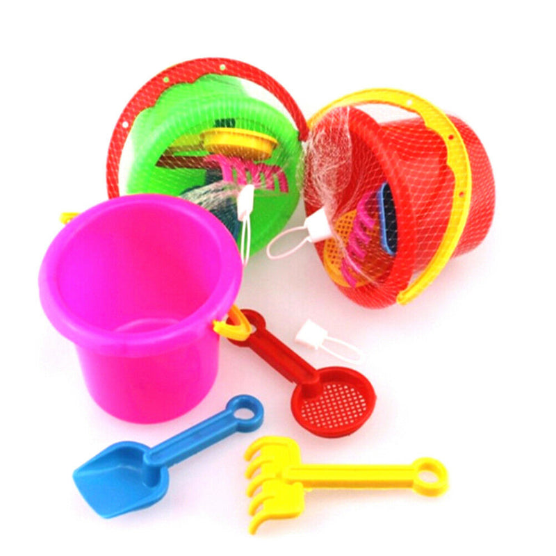 4pcs Beach Sand Tools Toys Bucket Set For Toddler Kids Outdoor Toys NTEO JC%o