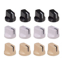 Pack of 12 Volume Tone Control Knobs, Potentiometer Control Caps with Pointing