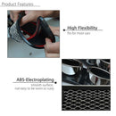 2Pcs Auto Car Grid Simulation Vent Double Tube Exhaust Pipe ABS Exterior BLK  Gw