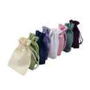 20pcs Small Cotton Linen Hessian Wedding Favor Bags Xmas Gift Drawstring P USW