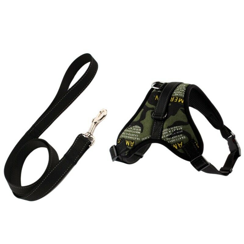 Dog Harness Leash Set Adjustable Breathable Dog Cat Collar Vest Harness for