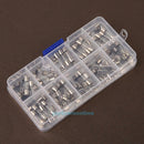 100PCS 0.2A-15A 5x20mm Fast Quick Blow Glass Tube Fuses Assortment Kit Tube Fuse