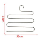Fashion Pants Hanger Trousers Organizer Hanging Clothes Rack Hanger Layers