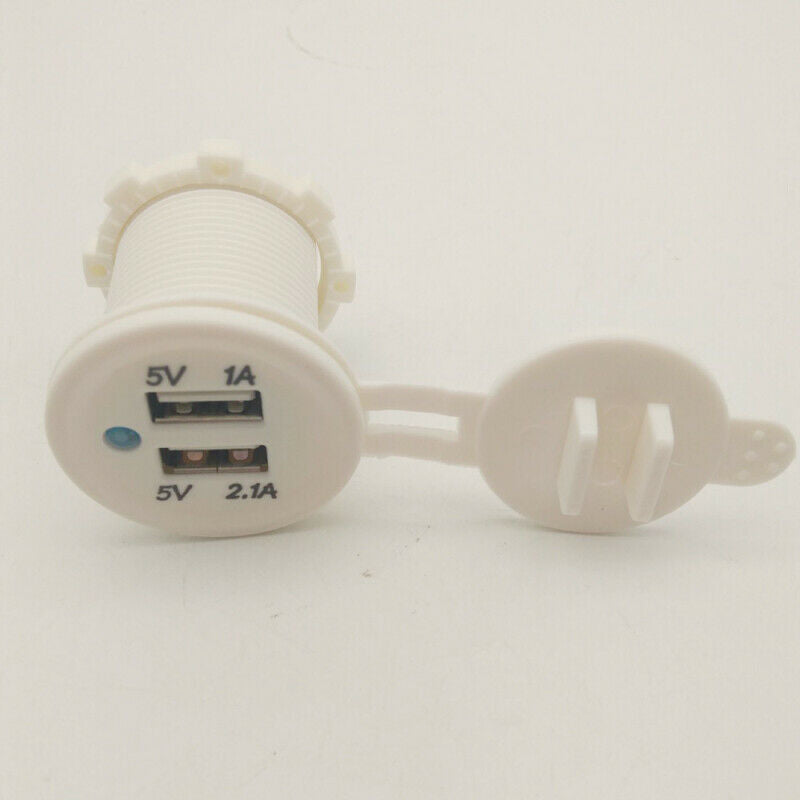 Dual 12V USB Car Lighter Socket Splitter Charger Power Adapter Outlet For phone