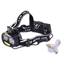 30000LM 8 LED USB Headlight Headlamp XM-L T6 Head Torch Lamp Light Flashligh3C