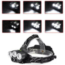 20W Black LM 5X T6 LED Rechargeable headlight head li V3A9 torch lamp B8Z6