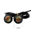 4 Pcs Car 12V 23Mm Dual Color Switchback 4014 12 Led Drl Eagle Eye Daytime  I9J9