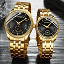 Chenxi Hot Fashion Creative Watches Women Men Quartz Watch Golden Lovers' W