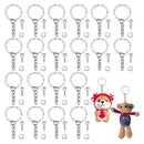 50Sets Blank Keyrings Split Key Ring Craft Chain Rings Wholesale Craft Connector