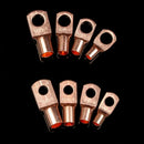 60Pcs Electrical Copper Lug Cable Wire Connectors Crimp Terminal SC6-25 Set Kit