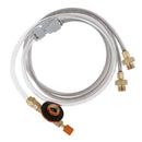 3FT Double Hose Propane Regulator for Propane Tank and Gas Grill Refill