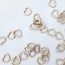 50pcs/pack Wooden Hollow Heart Shape Wedding Table Scatter Decor Ornaments