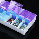 14 Slot Embroidery Diamonds Storage Box Clear Plastic Jewelry Organizer Case
