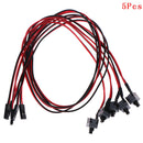5Pcs PC computer motherboard power cable switch on/off/reset replacement.AU