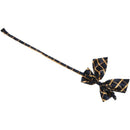 Women's Ruffled Grid Prints Bowtie Neckwear Ornament