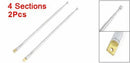 Pair 62.5cm 24.6" 4 Section Telescopic Stainless Steel AM FM Radio Universa Y2B7