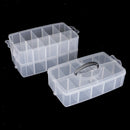 Huge Plastic Organizer Jewelry Box Bead Pill Holder Storage Box Office Case