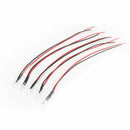 50pcs DC 12V 5mm Car Decor Blue Light LED Long Bright Lamp Bulbs with Wire
