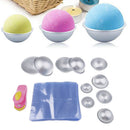 5 Set Half Round Bath Bomb Mould DIY Soap Cake Crafting Molds with Wrap Bag