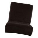 4 Pieces Velvet Short Dining Chair with Low Back Seat Cover Bar