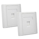 1 Port RJ45 CAT5E Face Plate Wall Socket Ethernet Single Facial G7A7 Gang P V0Y2