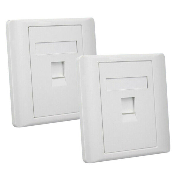 1 Port RJ45 CAT5E Face Plate Wall Socket Ethernet Single Facial G7A7 Gang P V0Y2