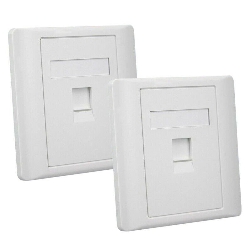 1 Port RJ45 CAT5E Face Plate Wall Socket Ethernet Single Facial G7A7 Gang P V0Y2