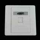 RJ45 RJ11 Face Plate Wall Socket Ethernet Single Gang 1 Port with Keystones
