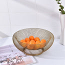 Wrought Iron Storage Basket Double Fruit Basket Modern Living Room Home Dri