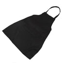 Unisex 2 Pocket Black Kitchen Apron Bib, One Size in Medium S4R8