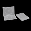 2PCS Clear 3 Disc Holds DVD CD Case Movie Box Storage Holder Cover 14MM AULJ