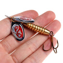 Metal Fishing Lures Spinner Spoon Baits Bass Crankbait Hook Tackle 9cm 16.5g New