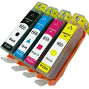 4Pcs Compatible Ink Cartridges for HP655 Deskjet 3525 4615 4625 5525 6520 Cool