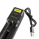 USB Flashlight Torch Charger Adapter for Li-ion 18650 26650 16340 14500 Battery