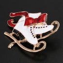 Christmas Brooch Pin Xmas Bow gifts