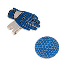 2 Pieces Novelty Glove Design Golf Hat Clip with Magnetic Ball Marker
