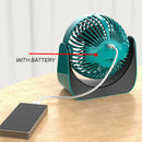 Student Dormitory Office Desktop Fan 3 Gears Adjustable Cooling Fan (Blue) A