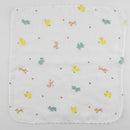 25x25cm 4pcs Baby Face Hand Towels Feeding Wipe Wash Cloth Towel Cartoon Pattern