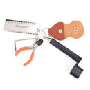 Guitar Accessories Kit Tool Set String Winder Bridge Pin Peg Puller  Ruler S %o