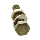 5 x Hex Head Nut 5mm x 25mm Thread Solid Brass Screw Bolts with 2 Washers G9Q6