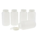 1000ml 5pcs Plastic Reagent Bottle Blue Screw Cap Sample Vials with Lid