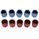 5 Pairs, M8x1 M10x1 A/C Service Port Valve Adapter Dust Cap for Bmw / Merce F4F4