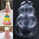 Round 6 Tier Macaron Tower Cake Stand Cupcake Macaroons Display Rack Holder