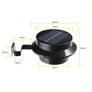 13LED Solar Energy Sink Lamp Pathway Street Lawn Lamp (Black White Light) A