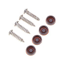 4 Way Lockable Dogs Cat Security Flap Door Kitten Puppy Pets Gate (Brown S)