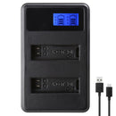 Fits for GOPRO4 Safe Camera Battery Charger LCD Display USB Input For AHDBT-401